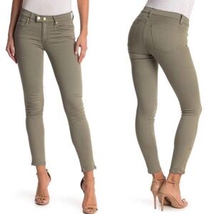 Ramy Brook NY Katie Sage Green Ankle Zipper Design Skinny Jean Pants NEW Size 29